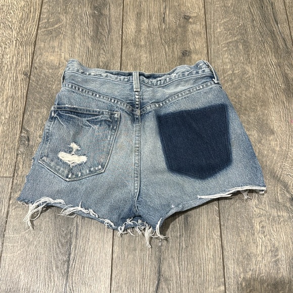 • AYR • Women’s Cut Off Denim Jean Shorts Raw Hem
Distressed  Blue - Picture 5 of 5
